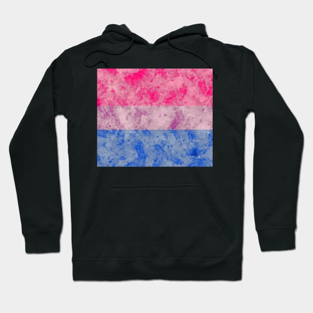 Bi Pride Flag - Water color Hoodie by MeowOrNever